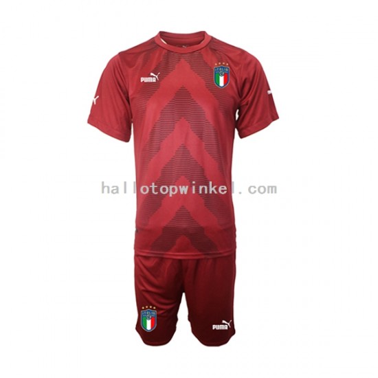 Italië Voetbalshirt Doelman Kleuters/Kids Uit Tenue 2022-2023 Korte Mouw