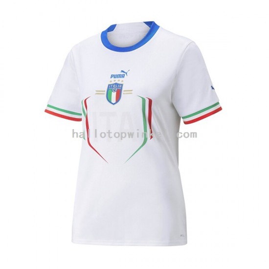 Italië Voetbalshirt Dames Uit Tenue 2022-2023 Korte Mouw