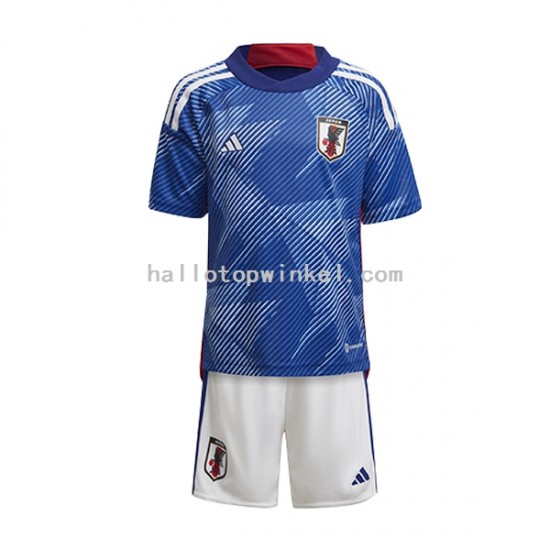 Japan Voetbalshirt Kleuters/Kids Thuis Tenue WK 2022 Korte Mouw