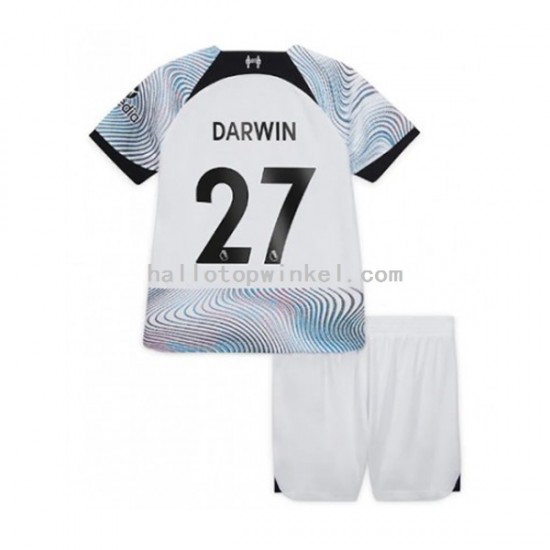Liverpool Voetbalshirt Darwin Nunez 27 Kleuters/Kids Uit Tenue 2022-2023 Korte Mouw