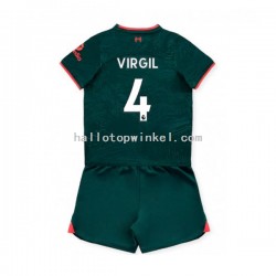 Liverpool Voetbalshirt Virgil van Dijk 4 Kleuters/Kids Derde Tenue 2022-2023 Korte Mouw
