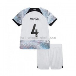 Liverpool Voetbalshirt Virgil van Dijk Kleuters/Kids Uit Tenue 2022-2023 Korte Mouw