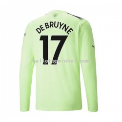 Manchester City Voetbalshirt De Bruyne 17 Heren Derde Tenue 2022-2023 Lange Mouw