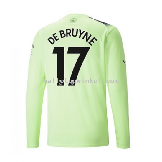 Manchester City Voetbalshirt De Bruyne 17 Heren Derde Tenue 2022-2023 Lange Mouw