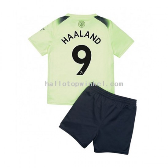 Manchester City Voetbalshirt Haaland 9 Kleuters/Kids Derde Tenue 2022-2023 Korte Mouw