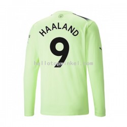 Manchester City Voetbalshirt Haaland 9 Heren Derde Tenue 2022-2023 Lange Mouw