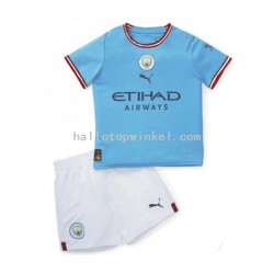 Manchester City Voetbalshirt Kleuters/Kids Thuis Tenue 2022-2023 Korte Mouw