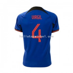 Nederland Voetbalshirt Virgil 4 Heren Uit Tenue WK 2022 Korte Mouw