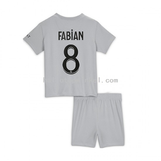 Paris Saint-Germain Voetbalshirt Fabian 8 Kleuters/Kids Uit Tenue 2022-2023 Korte Mouw