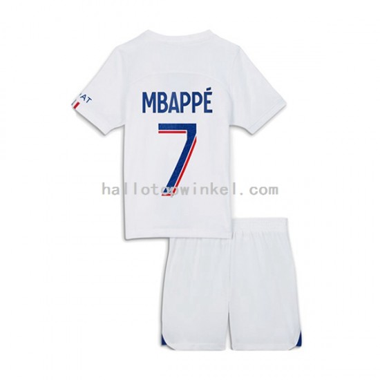 Paris Saint-Germain Voetbalshirt Mbappé 7 Kleuters/Kids Derde Tenue 2022-2023 Korte Mouw