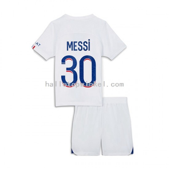 Paris Saint-Germain Voetbalshirt Messi 30 Kleuters/Kids Derde Tenue 2022-2023 Korte Mouw