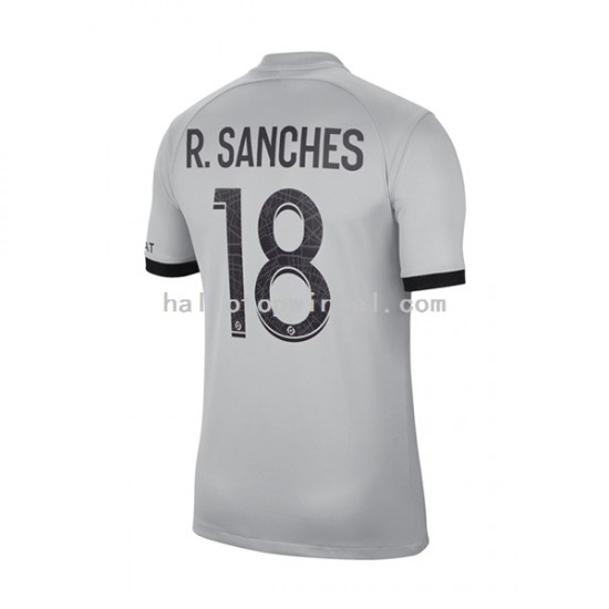 Paris Saint-Germain Voetbalshirt R.Sanches 18 Heren Uit Tenue 2022-2023 Korte Mouw