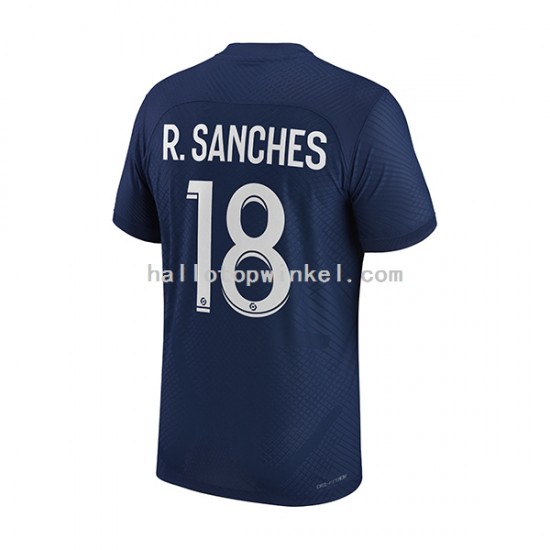 Paris Saint-Germain Voetbalshirt R.Sanches 18 Heren Thuis Tenue 2022-2023 Korte Mouw