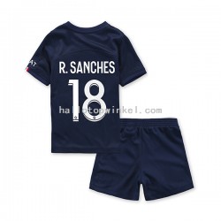Paris Saint-Germain Voetbalshirt R.Sanches 18 Kleuters/Kids Thuis Tenue 2022-2023 Korte Mouw