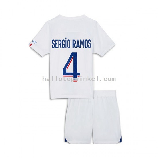 Paris Saint-Germain Voetbalshirt Sergio Ramos 4 Kleuters/Kids Derde Tenue 2022-2023 Korte Mouw