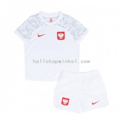 Polen Voetbalshirt Kleuters/Kids Thuis Tenue WK 2022 Korte Mouw