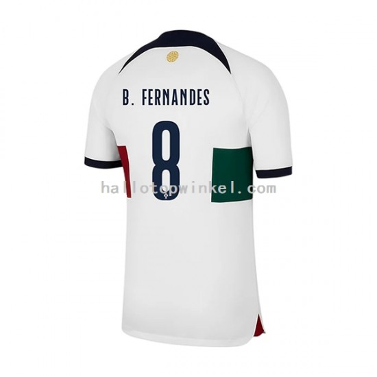 Portugal Voetbalshirt B.Fernandes 8 Heren Uit Tenue WK 2022 Korte Mouw