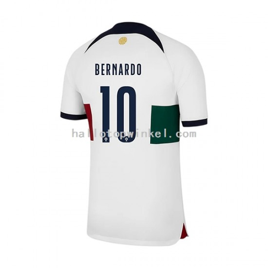 Portugal Voetbalshirt Bernardo 10 Heren Uit Tenue WK 2022 Korte Mouw