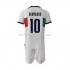 Portugal Voetbalshirt Bernardo 10 Kleuters/Kids Uit Tenue WK 2022 Korte Mouw