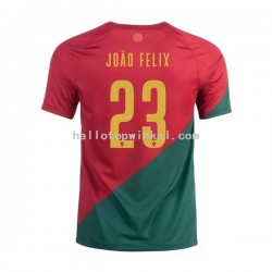Portugal Voetbalshirt Joao Felix 23 Heren Thuis Tenue WK 2022 Korte Mouw