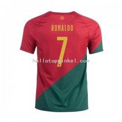 Portugal Voetbalshirt Ronaldo 7 Heren Thuis Tenue WK 2022 Korte Mouw