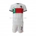 Portugal Voetbalshirt Ronaldo 7 Kleuters/Kids Uit Tenue WK 2022 Korte Mouw