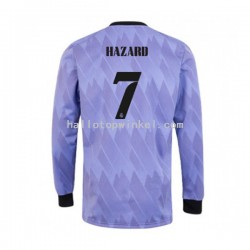 Real Madrid Voetbalshirt Eden Hazard 7 Heren Uit Tenue 2022-2023 Lange Mouw