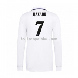 Real Madrid Voetbalshirt Eden Hazard 7 Heren Thuis Tenue 2022-2023 Lange Mouw