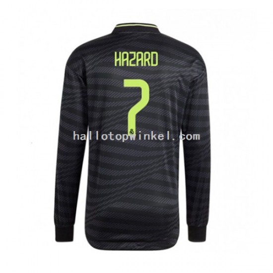 Real Madrid Voetbalshirt Eden Hazard 7 Thrid Heren 2022-2023 Lange Mouw