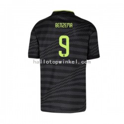 Real Madrid Voetbalshirt Karim Benzema 9 Heren Derde Tenue 2022-2023 Korte Mouw
