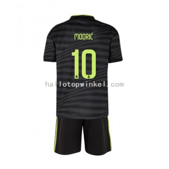 Real Madrid Voetbalshirt Modrić 10 Kleuters/Kids Derde Tenue 2022-2023 Korte Mouw