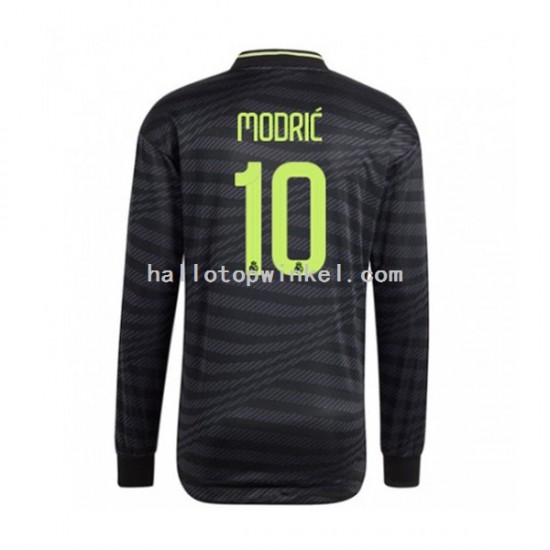 Real Madrid Voetbalshirt Modrić 10 Heren Derde Tenue 2022-2023 Lange Mouw