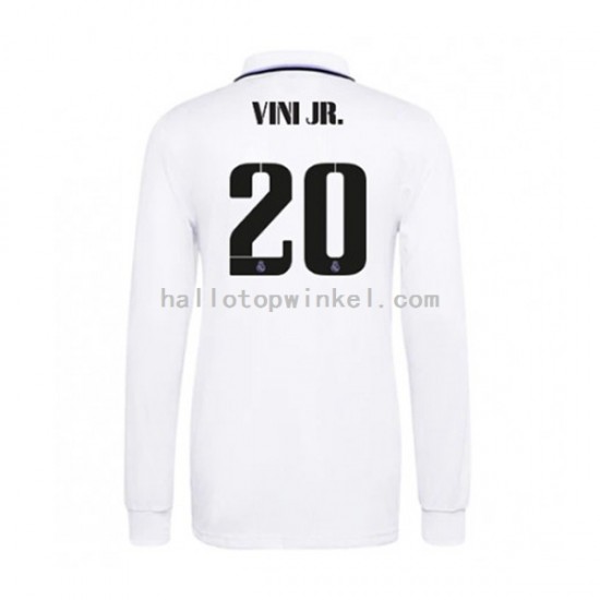 Real Madrid Voetbalshirt Vinicius Junior 20 Heren Thuis Tenue 2022-2023 Lange Mouw