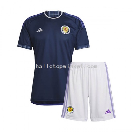 Schotland Voetbalshirt Kleuters/Kids Thuis Tenue 2022-2023 Korte Mouw