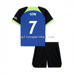 Tottenham Hotspur Voetbalshirt Son Heung-min 7 Kleuters/Kids Uit Tenue 2022-2023 Korte Mouw