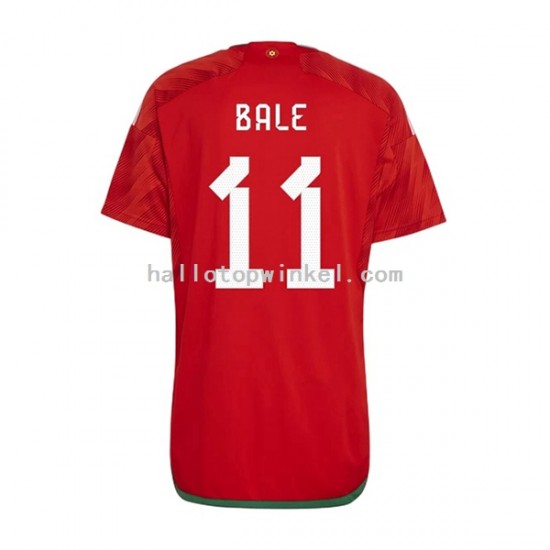 Wales Voetbalshirt Bale 11 Heren Thuis Tenue WK 2022 Korte Mouw