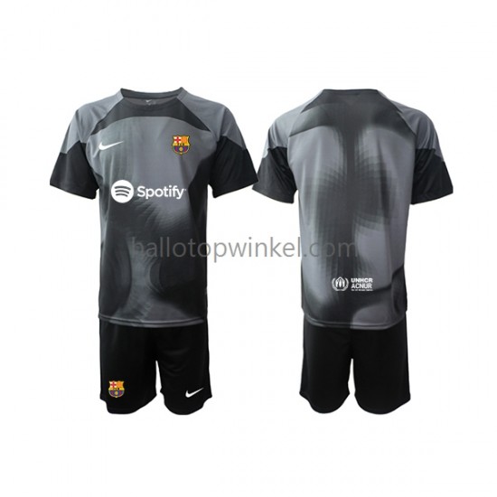 FC Barcelona Voetbalshirt Doelman Kleuters/Kids Uit Tenue 2022-2023 Korte Mouw