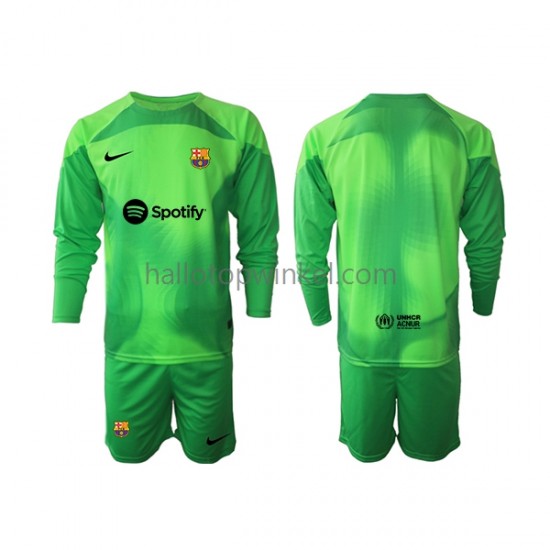 FC Barcelona Voetbalshirt Doelman Kleuters/Kids Thuis Tenue 2022-2023 Lange Mouw