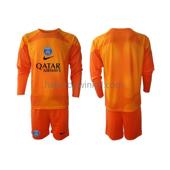 Paris Saint-Germain Voetbalshirt Doelman Kleuters/Kids Uit Tenue 2022-2023 Lange Mouw