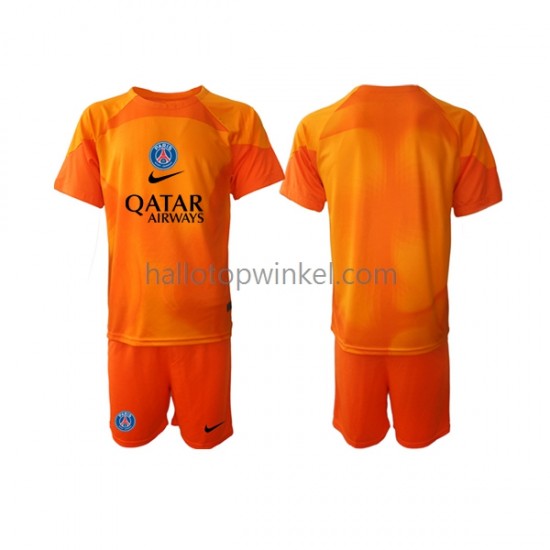 Paris Saint-Germain Voetbalshirt Doelman Kleuters/Kids Uit Tenue 2022-2023 Korte Mouw