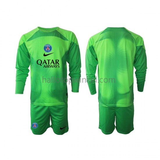 Paris Saint-Germain Voetbalshirt Doelman Kleuters/Kids Thuis Tenue 2022-2023 Lange Mouw