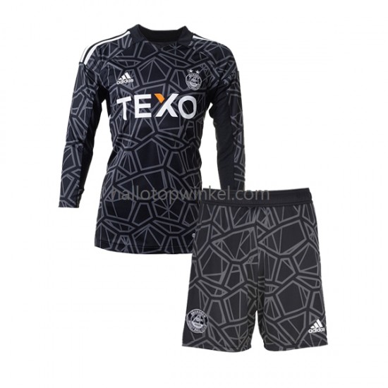 Aberdeen Voetbalshirt Doelman Kleuters/Kids Uit Tenue 2022-2023 Lange Mouw