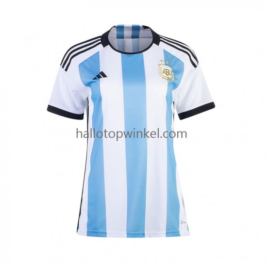 Argentinië Voetbalshirt Dames Thuis Tenue WK 2022 Korte Mouw