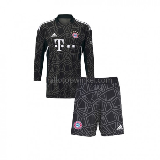 FC Bayern München Voetbalshirt Doelman Kleuters/Kids Uit Tenue 2022-2023 Lange Mouw