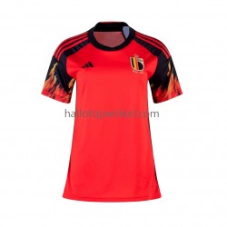België Voetbalshirt Dames Thuis Tenue WK 2022 Korte Mouw