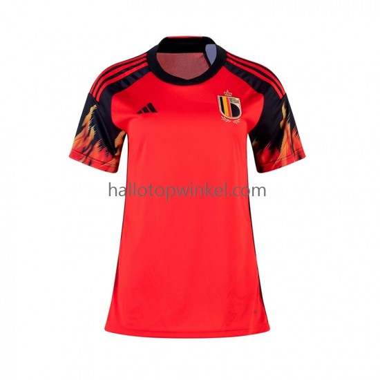 België Voetbalshirt Dames Thuis Tenue WK 2022 Korte Mouw