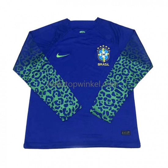 Brazilië Voetbalshirt Heren Uit Tenue WK 2022 Lange Mouw