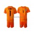 Frankrijk Voetbalshirt Hugo Lloris 1 Doelman Kleuters/Kids Uit Tenue WK 2022 Korte Mouw