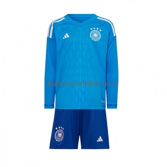 Duitsland Voetbalshirt Doelman Kleuters/Kids Thuis Tenue WK 2022 Lange Mouw