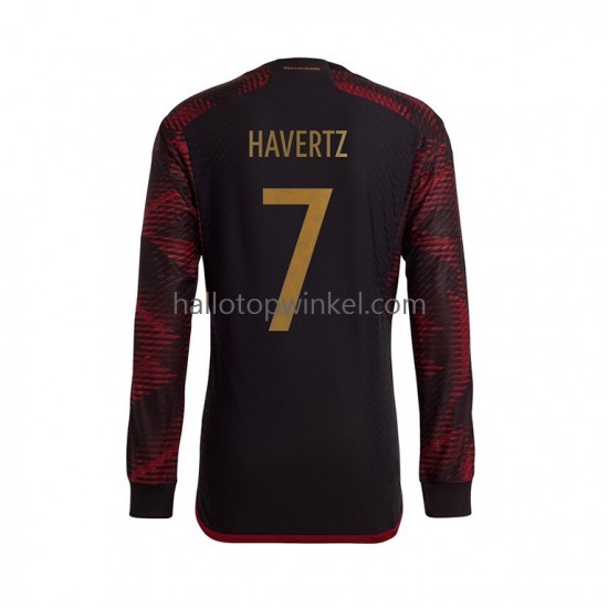 Duitsland Voetbalshirt Havertz 7 Heren Uit Tenue WK 2022 Lange Mouw